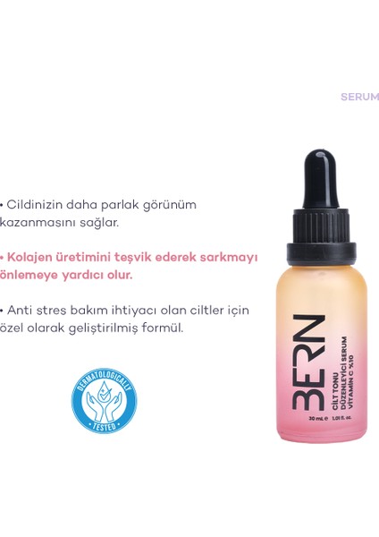 Vitamin C %10 Serum Cilt Tonu Düzenleyici