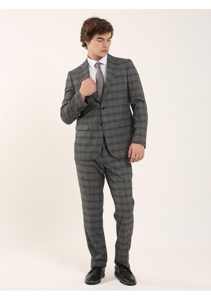 Siyah Erkek Slim Fit Mono Yaka Takım Elbise fırsatları