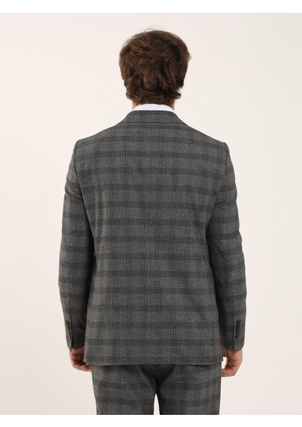 Siyah Erkek Slim Fit Mono Yaka Takım Elbise indirimleri