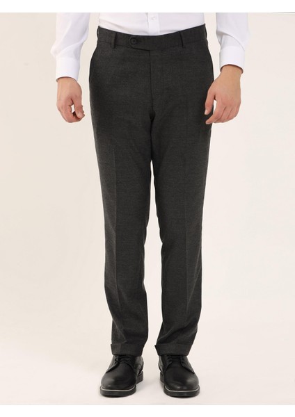 Koyu Gri Erkek Regular Fit Pantolon