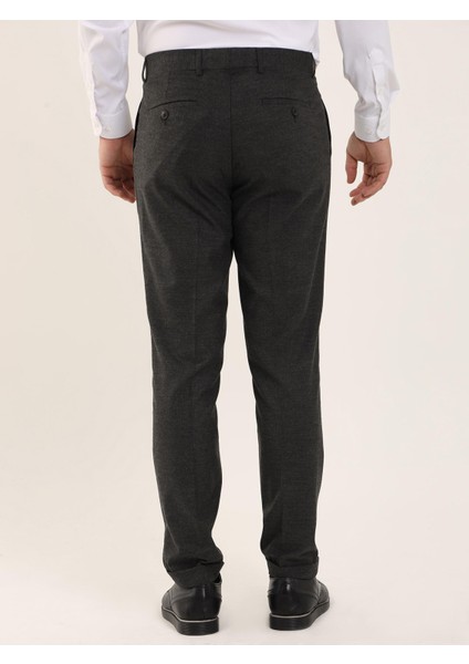 Koyu Gri Erkek Regular Fit Pantolon