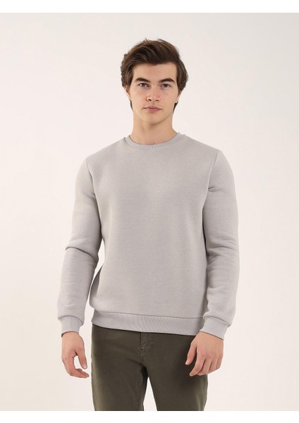 Taş Erkek Regular Fit Bisiklet Yaka Sweatshirt