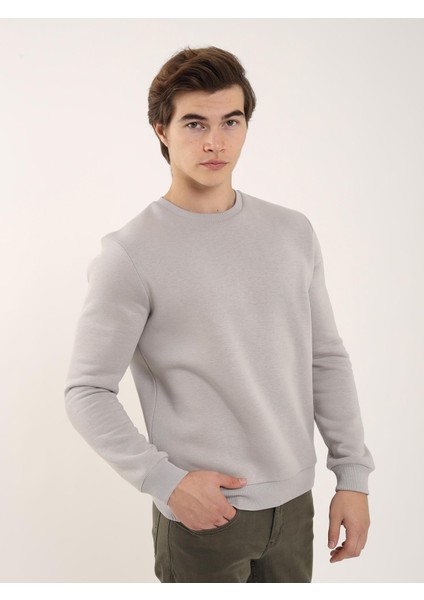 Taş Erkek Regular Fit Bisiklet Yaka Sweatshirt