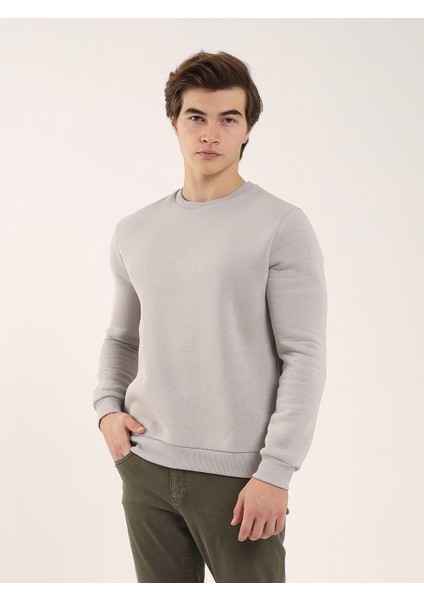 Taş Erkek Regular Fit Bisiklet Yaka Sweatshirt