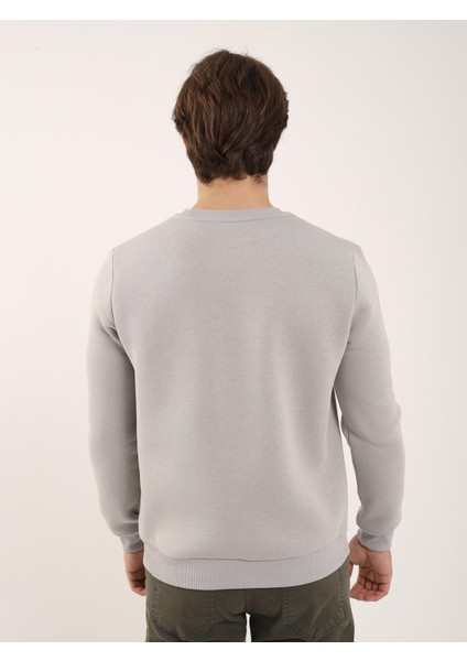 Taş Erkek Regular Fit Bisiklet Yaka Sweatshirt