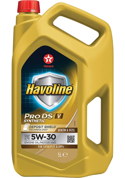 TEXACO HAVOLINE PRODS V 5W-30 5 Litre (2023 Üretim)