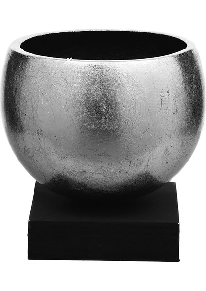 Fiber Glass Vazo Silver 25X20X27 cm AK.WLT0393