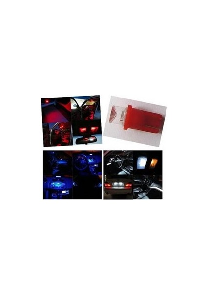 Dipsiz Led Ampul T10 Mavi 2'li 5631001