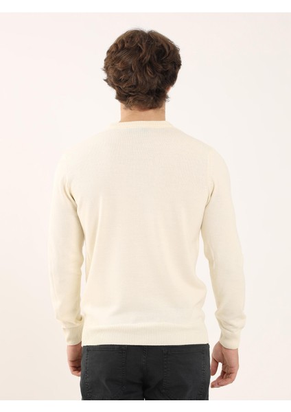 Kemik Erkek Slim Fit O Yaka Triko - 97504 indirimleri