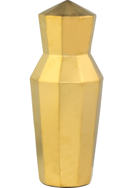 Dome Dekoratif Vazo Gold 15X15X37 cm AK.WLT0671