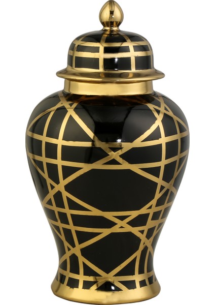 Shine Siyah Vazo 12X19X32 cm AK.WLT0610