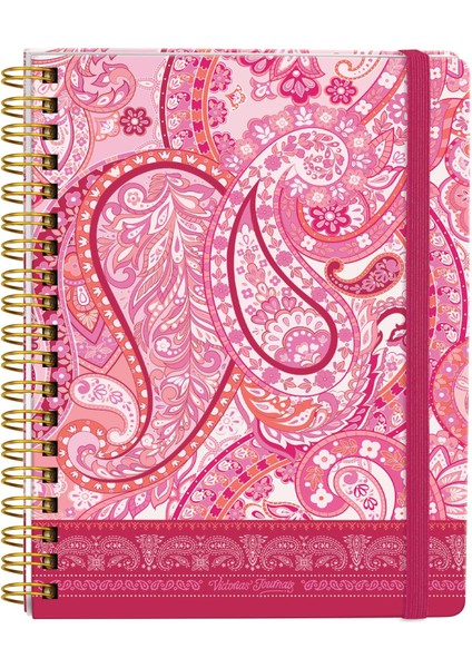 Victoria's Journals Spiralli Defter Sert Kapak 240 Sayfa 120 Yaprak 20x28 cm 90gr. (+80 Çizgili +80 Noktalı + 80 Düz)