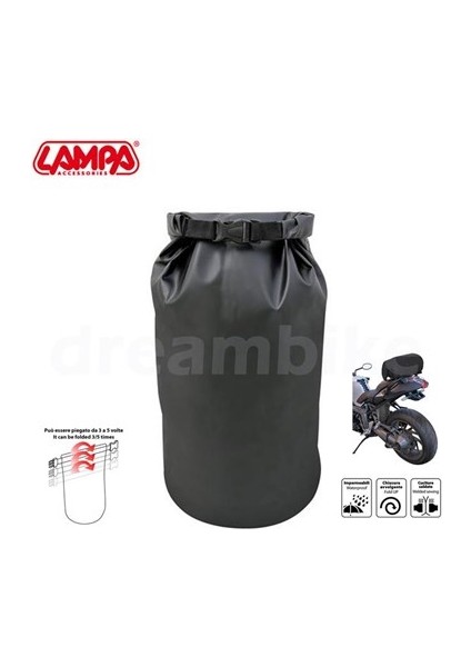 Dry-Tube 5L Su Geçirmez Arka Motosiklet Çantası 15x40cm 91257