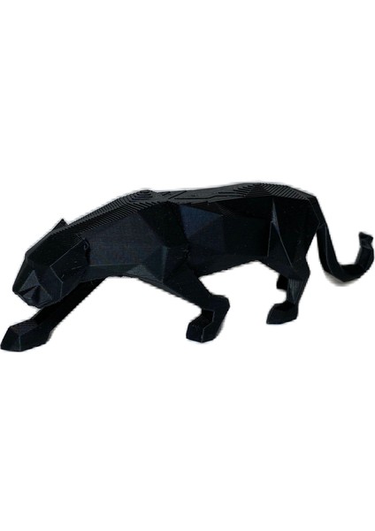 Low Poly Panter - Figür - Dekor - Biblo - 3D Baskı