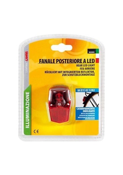 Bisiklet Reflektörlü Led Stop Lambası Pilli 93595