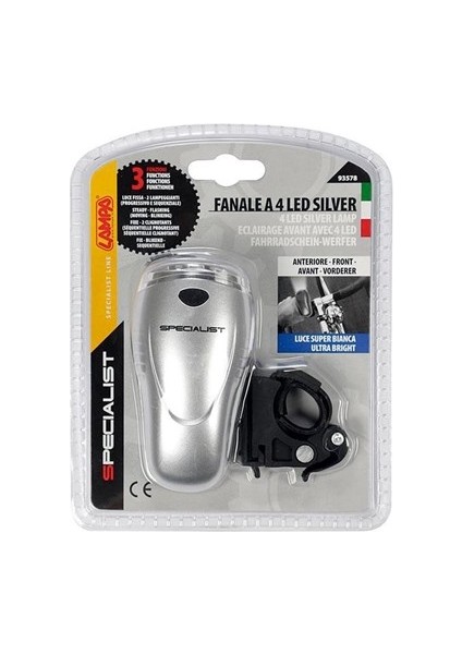 Bisiklet 3 Fonksiyonlu Süper 4 Led Lamba 93578