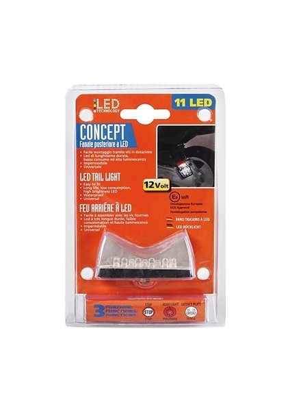 Concept 3 Fonsiyonlu 11 Led Motosiklet Stop Lambası 90158 modelleri