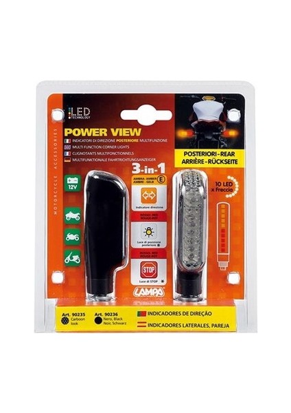 Power View 10 Led Arka Sinyal Üç Fonksiyon 90236