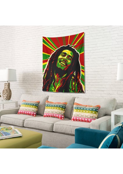 Bob Marley Duvar Örtüsü 100X130 cm