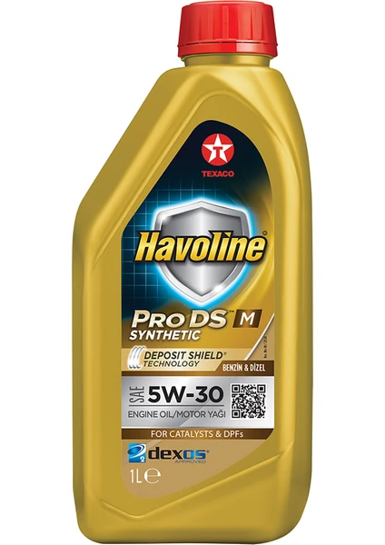 TEXACO HAVOLINE PRODS M 5W-30 1 Litre (2023 Üretim)