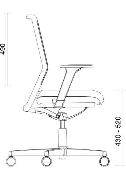 Uneo Soho Siyah Ergonomik Çalışma Sandalyesi