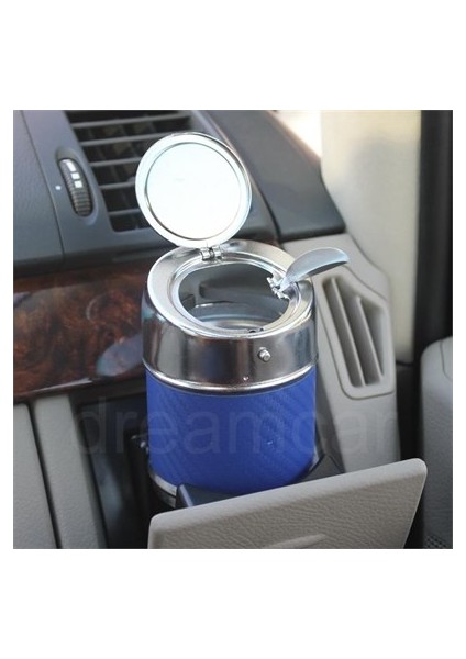 Metal Küllük Mavi Karbon Otomatik Kapaklı 0700904