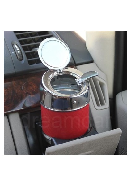Metal Küllük Kırmızı Karbon Otomatik Kapaklı 0700903