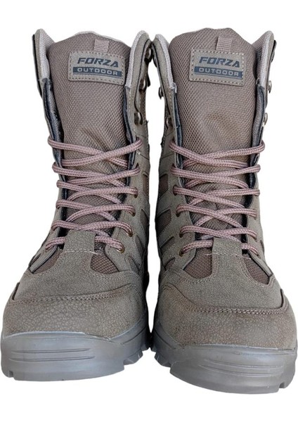 Fermuarlı Bağcıklı Erkek Uzun Bot Vizon indirimleri