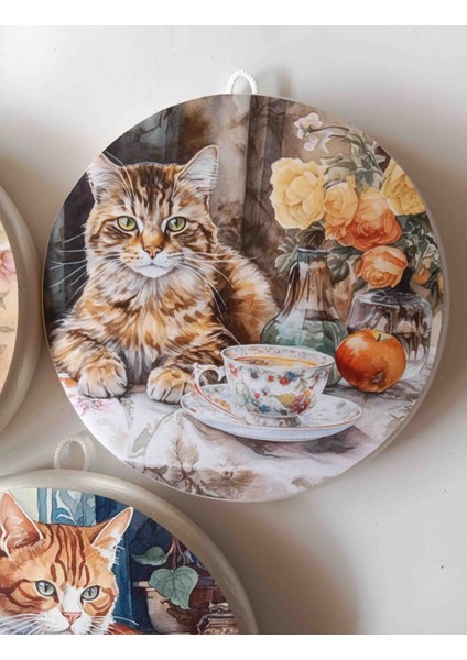 Kedi Temalı 3 Lü Duvar Süsü modelleri