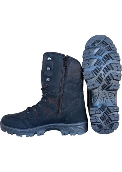 Fermuarlı Bağcıklı Erkek Uzun Bot Siyah modelleri