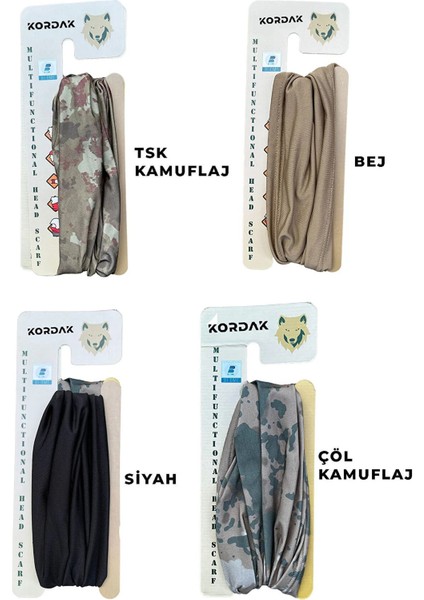 Tactical Askeri Bandana Buff - 17 Şekilde Kullanılabilen Model modelleri