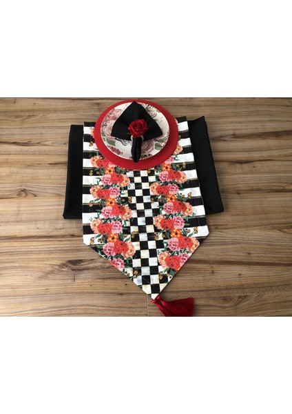 Sofra Sunum Tam Set Gül Desenli fırsatları