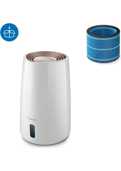 HU3916/10 Hava Nemlendirici Nanocloud Teknolojisi 300ML/SA, Beyaz ve Pembe Altın fırsatları