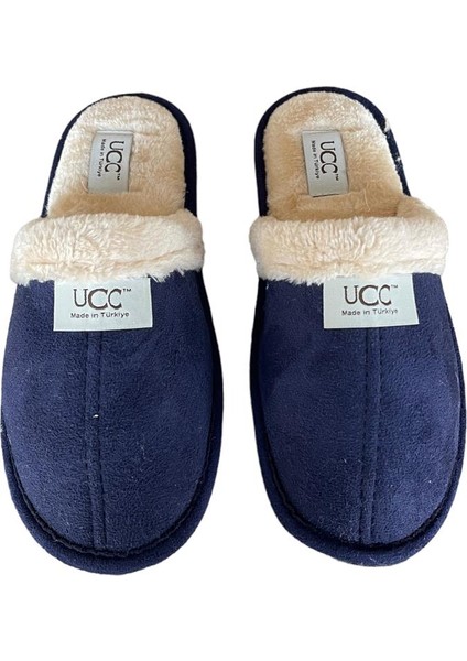 Unisex Peluşlu Ev Terliği Lacivert