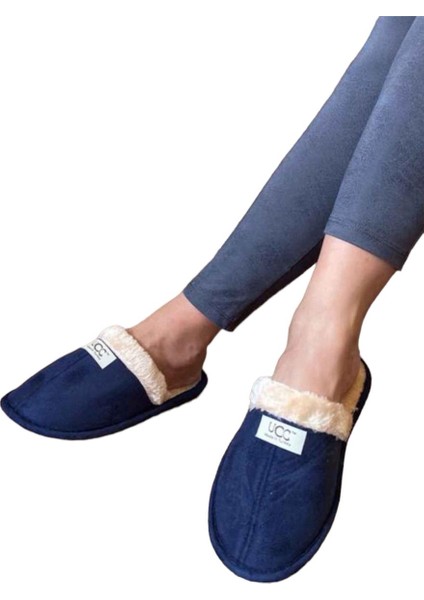 Unisex Peluşlu Ev Terliği Lacivert fiyatları