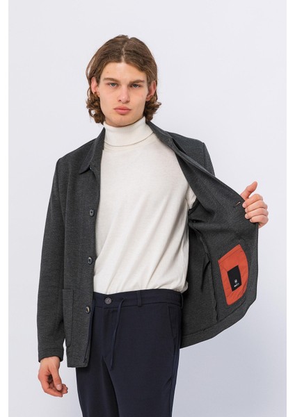 Erkek Düğmeli Çok Cepli Rahat Blazer Regular Fit Klasik Ceket fırsatları