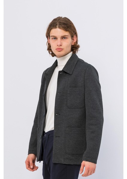 Erkek Düğmeli Çok Cepli Rahat Blazer Regular Fit Klasik Ceket indirimleri