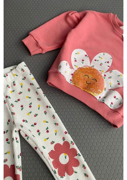 Papatya Desenli Taytlı kız takım - Pembe fiyatları