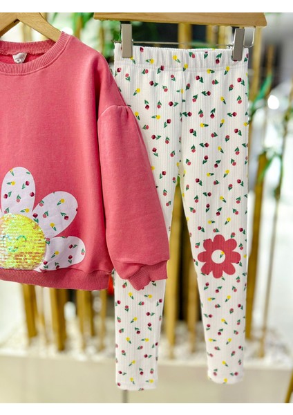 Papatya Desenli Taytlı kız takım - Pembe fırsatları