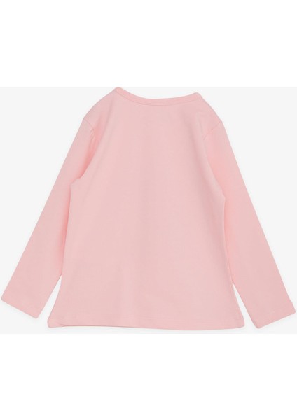 Kız Çocuk Uzun Kollu Tişört Dostluk Temalı Kız Baskılı 1-4 Yaş, Pembe fiyatları