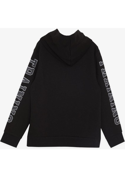 Girls & Boys Erkek Çocuk Sweatshirt Kapüşonlu Kanguru Cepli 9-14 Yaş, Siyah fiyatları