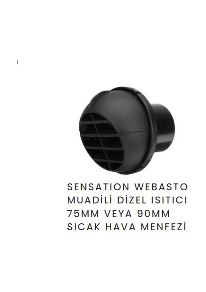 Webasto Muadili Dizel Isıtıcı 90MM Sıcak Hava Menfezi