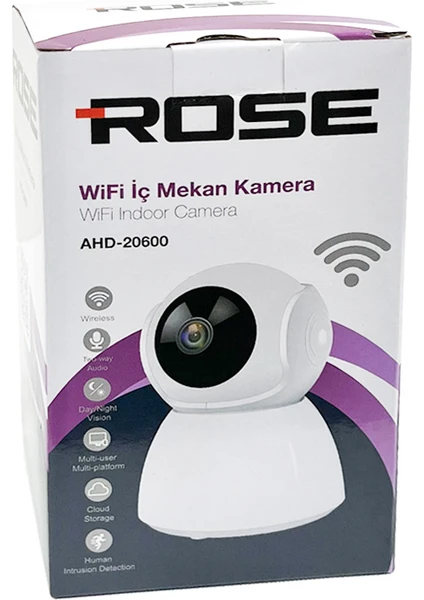 AHD-20600 2mp 1080P Çift Antenli Kablosuz Wifi Iç Mekan Güvenlik Kamerası