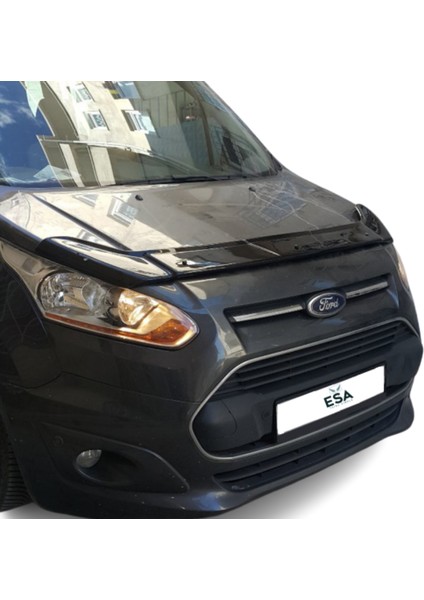 Esa Ford Connect Ön Kaput Koruyucu Rüzgarlığı Abs Plastik Piano Black 2014-2020 Yıllarına Uyumlu