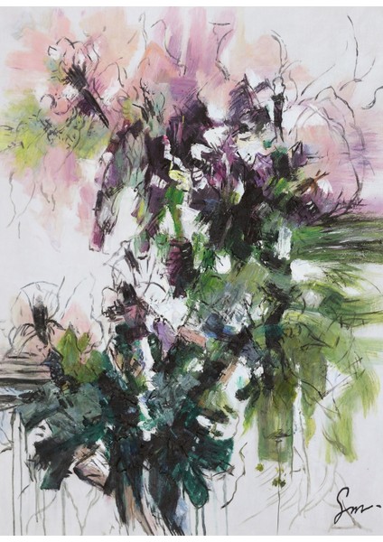 Yağlı Boya Tablo %100 El Yapımı 55CMX70CM Çiçek Soyut fiyatları