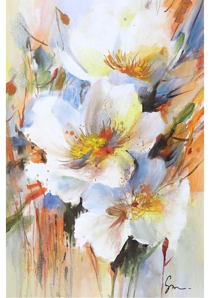 Yağlı Boya Tablo %100 El Yapımı 55CMX75CM Çiçek Soyut fiyatları