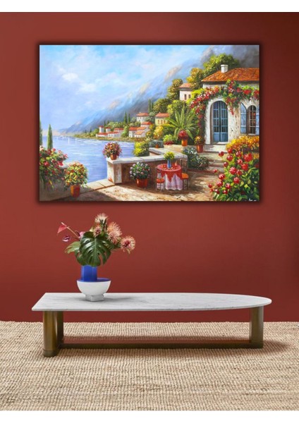 Yağlı Boya Tablo %100 El Yapımı 105CMX75CM Manzara Deniz