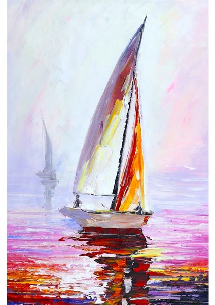 Yağlı Boya Tablo El Yapımı 65CMX90CM Yelken Deniz fiyatları