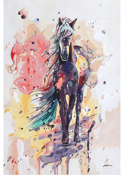 Yağlı Boya Tablo El Yapımı 65CMX90CM At Soyut fiyatları