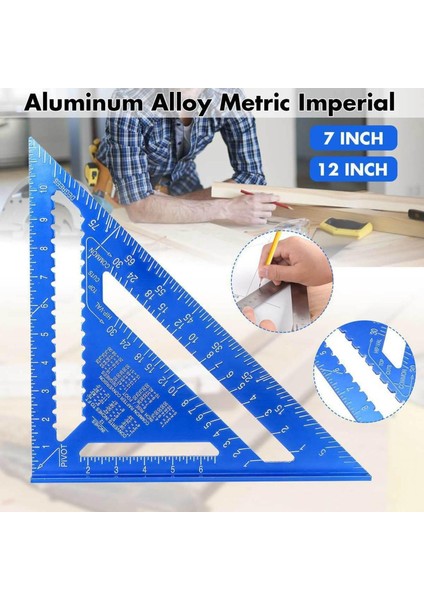 Kesoto Üçgen Cetvel Inşaat Projeleri Için 30 cm Aralık Okuma Üreticileri 7 Inç (Yurt Dışından) modelleri